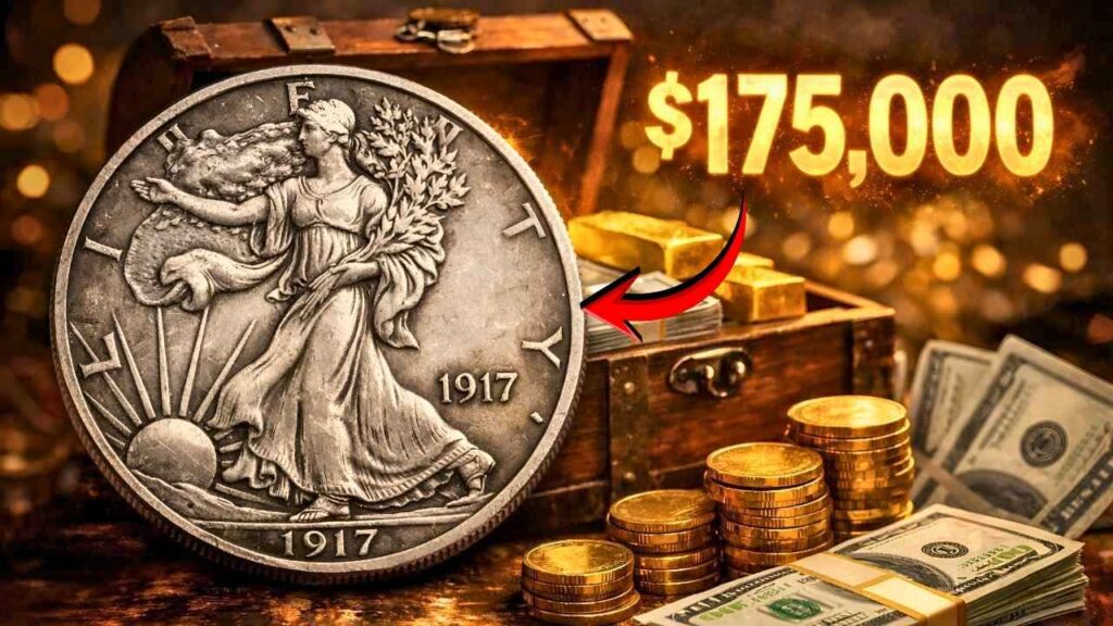 1917 Walking Liberty Half Dollar Value Rare Coin Worth Up to $175,000