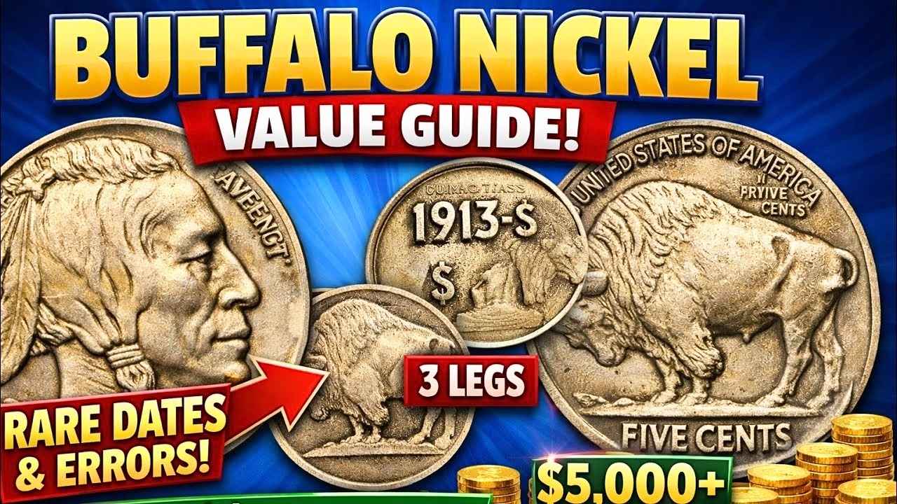 Buffalo Nickel Value Guide 2026 Complete History Rare Dates Errors and Prices